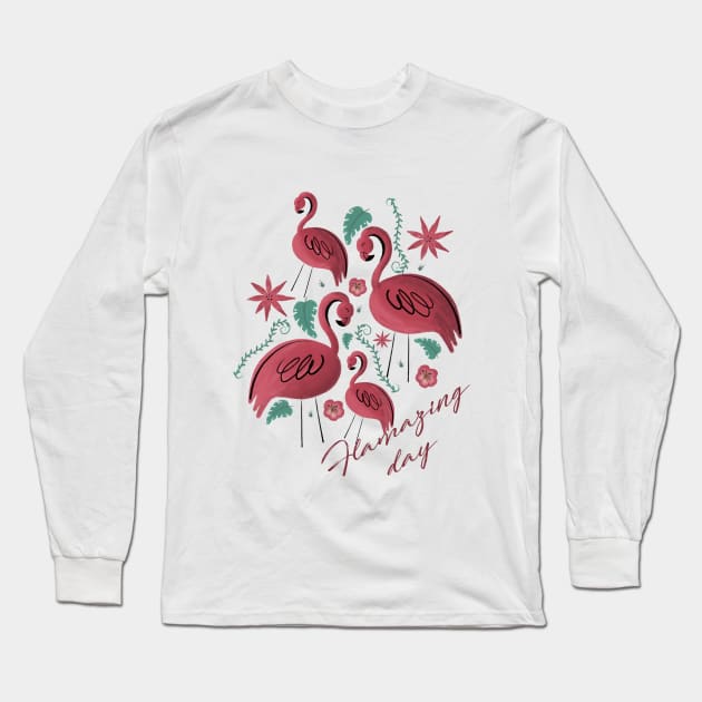 Flamazing day Long Sleeve T-Shirt by Arch4Design